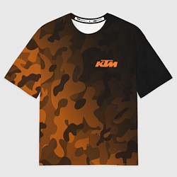 Мужская футболка оверсайз KTM КТМ CAMO RACING