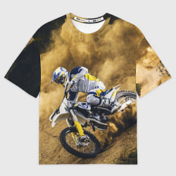 Футболка оверсайз мужская HUSQVARNA ХУСКВАРНА SPORT, цвет: 3D-принт