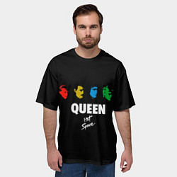 Футболка оверсайз мужская Hot Space, цвет: 3D-принт — фото 2