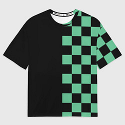 Футболка оверсайз мужская КОСТЮМ TANJIRO KAMADO ТАНДЖИРО, цвет: 3D-принт