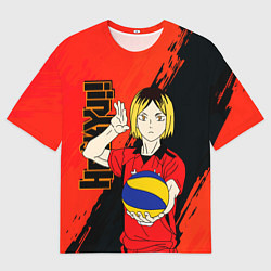 Футболка оверсайз мужская Кенма Козуме, Haikyuu, цвет: 3D-принт
