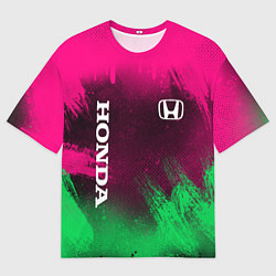 Футболка оверсайз мужская NEON HONDA НЕОН ХОНДА, цвет: 3D-принт