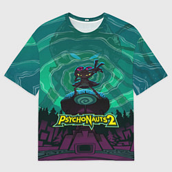 Футболка оверсайз мужская PsychoNauts 2 Рас, цвет: 3D-принт