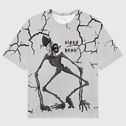 Футболка оверсайз мужская Сиреноголовый Игра Ужастик, цвет: 3D-принт