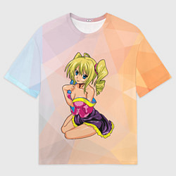 Футболка оверсайз мужская Милая блондинка 18, цвет: 3D-принт