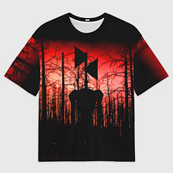 Футболка оверсайз мужская Сиреноголовый Кровавый Лес, цвет: 3D-принт