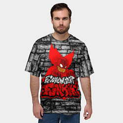 Футболка оверсайз мужская Friday Night Funkin TrickyWall, цвет: 3D-принт — фото 2