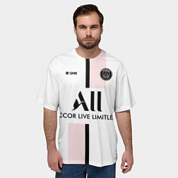 Футболка оверсайз мужская PSG Cup Away Vapor Match Shirt New 202223, цвет: 3D-принт — фото 2