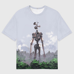 Футболка оверсайз мужская СИРЕНОГОЛОВЫЙ ЛЕС, цвет: 3D-принт