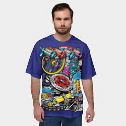 Футболка оверсайз мужская Gas Garage, цвет: 3D-принт — фото 2
