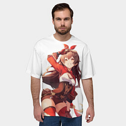 Футболка оверсайз мужская Amber Gliding Champion, цвет: 3D-принт — фото 2