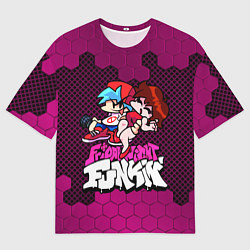 Футболка оверсайз мужская Boyfriend and Girlfriend, цвет: 3D-принт