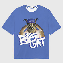 Футболка оверсайз мужская Big Cat Floppa, цвет: 3D-принт