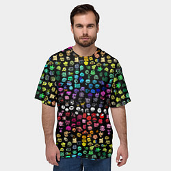 Футболка оверсайз мужская ПЕРСОНАЖИ ИГРЫ FNF, цвет: 3D-принт — фото 2