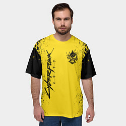 Футболка оверсайз мужская CYBERPUNK 2077 КИБЕРПАНК 2077, цвет: 3D-принт — фото 2
