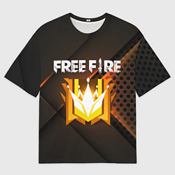 Футболка оверсайз мужская FREE FIRE GRAND MASTER, цвет: 3D-принт