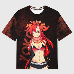 Футболка оверсайз мужская Йоко Литтнер Гуррен Лаганн, цвет: 3D-принт