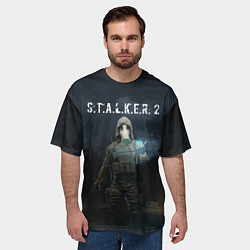 Футболка оверсайз мужская СТАЛКЕР С Т А Л К Е Р 2 Z, цвет: 3D-принт — фото 2