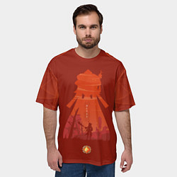 Футболка оверсайз мужская HU TAO ХУ ТАО ГЕНШИН, цвет: 3D-принт — фото 2