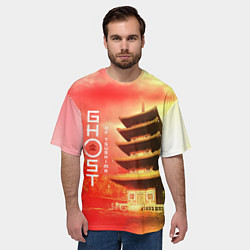 Футболка оверсайз мужская Ghost of Tsushima Призрак Цусимы Z, цвет: 3D-принт — фото 2