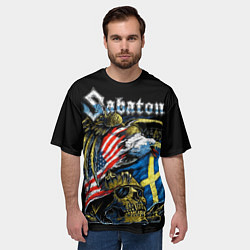 Футболка оверсайз мужская Sabaton, цвет: 3D-принт — фото 2