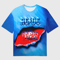 Футболка оверсайз мужская ACDC - The Razor’s Edge, цвет: 3D-принт
