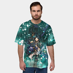 Футболка оверсайз мужская Сяо Геншин Импакт Z, цвет: 3D-принт — фото 2