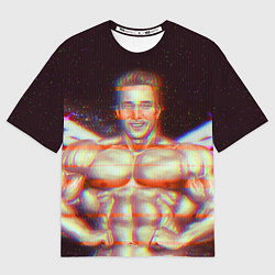 Футболка оверсайз мужская Gachimuchi GYM, цвет: 3D-принт