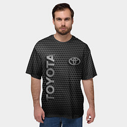 Футболка оверсайз мужская TOYOTA STEEL HONEYCOMBS, цвет: 3D-принт — фото 2