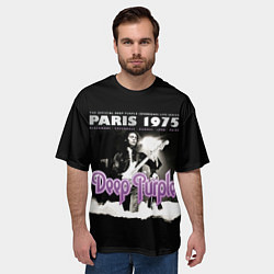 Футболка оверсайз мужская Deep Purple - Paris 1975, цвет: 3D-принт — фото 2