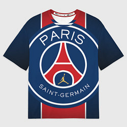 Футболка оверсайз мужская Paris Saint-Germain PSG, цвет: 3D-принт