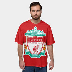 Футболка оверсайз мужская F C LIVERPOOL, цвет: 3D-принт — фото 2