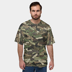 Футболка оверсайз мужская Именной камуфляж Колян, цвет: 3D-принт — фото 2