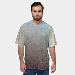 Футболка оверсайз мужская Металликскин, цвет: 3D-принт — фото 2