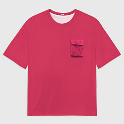 Футболка оверсайз мужская Карман, цвет: 3D-принт