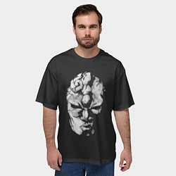 Футболка оверсайз мужская Каменная маска Джо Джо, цвет: 3D-принт — фото 2