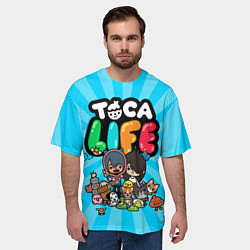 Футболка оверсайз мужская Toca Life, цвет: 3D-принт — фото 2