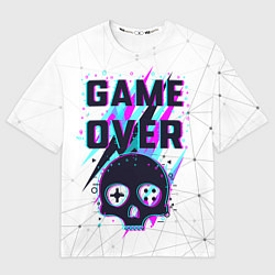 Мужская футболка оверсайз Game OVER - NEON 3D