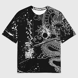 Футболка оверсайз мужская ТОКИЙСКИЕ МСТИТЕЛИ TOKYO REVENGERS ДРАКОН, цвет: 3D-принт