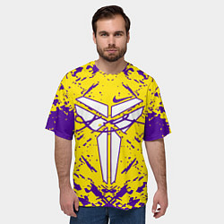 Футболка оверсайз мужская ЛЕЙКЕРС LOS ANGELES LAKERS,, цвет: 3D-принт — фото 2