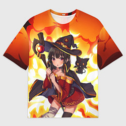 Футболка оверсайз мужская MeguminYunyun, цвет: 3D-принт