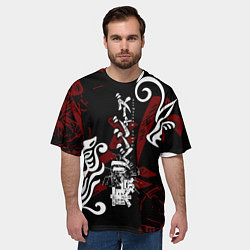 Футболка оверсайз мужская ТОКИЙСКИЕ МСТИТЕЛИ ТАТУ ЛОГО, цвет: 3D-принт — фото 2