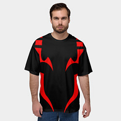 Футболка оверсайз мужская ТАТУ ИТАДОРИ СУКУНА TATTOO SUKUNA, ITADORI, цвет: 3D-принт — фото 2
