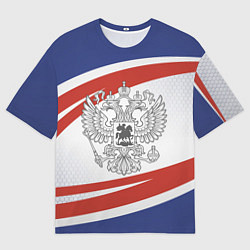 Футболка оверсайз мужская Герб России, цвет: 3D-принт