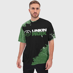 Футболка оверсайз мужская Линкин Парк в стиле Гранж Linkin Park, цвет: 3D-принт — фото 2