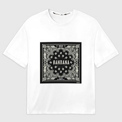 Футболка оверсайз мужская KIZARU BANDANA, цвет: 3D-принт