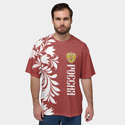 Футболка оверсайз мужская Сборная России, цвет: 3D-принт — фото 2