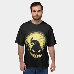 Футболка оверсайз мужская Кошмар Джека The Nightmare before Christmas, цвет: 3D-принт — фото 2