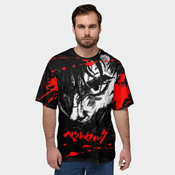 Футболка оверсайз мужская ГАТС БЕРСЕРК BERSERK, цвет: 3D-принт — фото 2