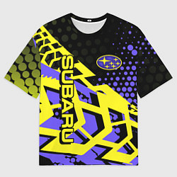 Футболка оверсайз мужская Subaru Cубару, цвет: 3D-принт